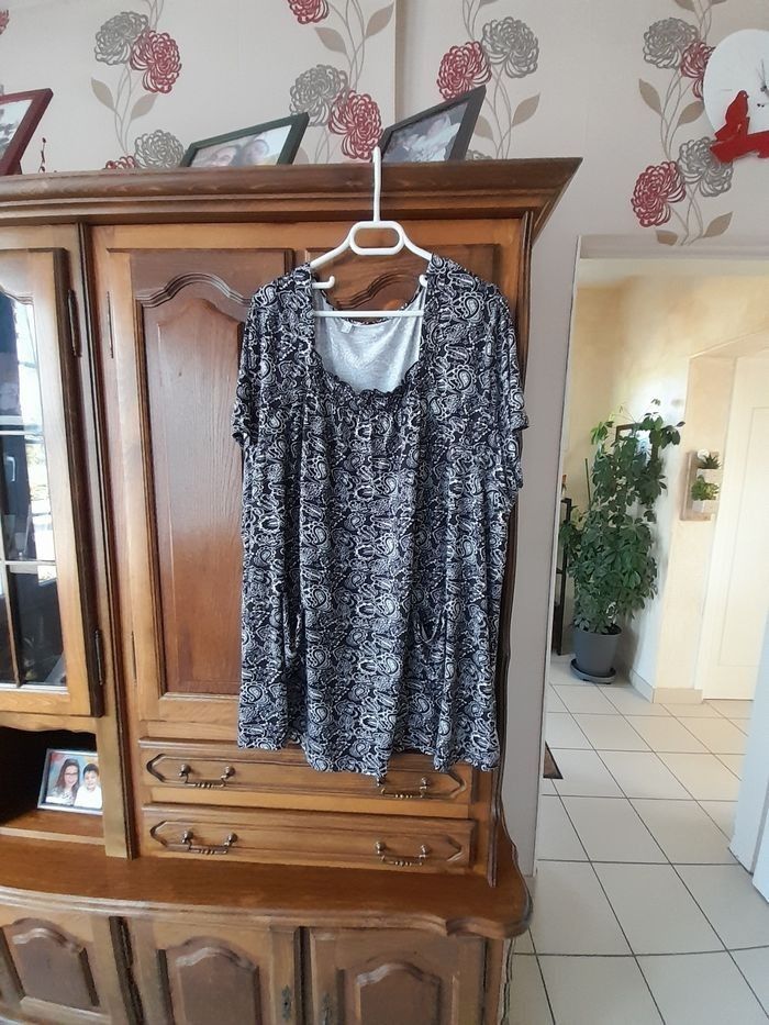 Tunique grande taille 58_60 en coton