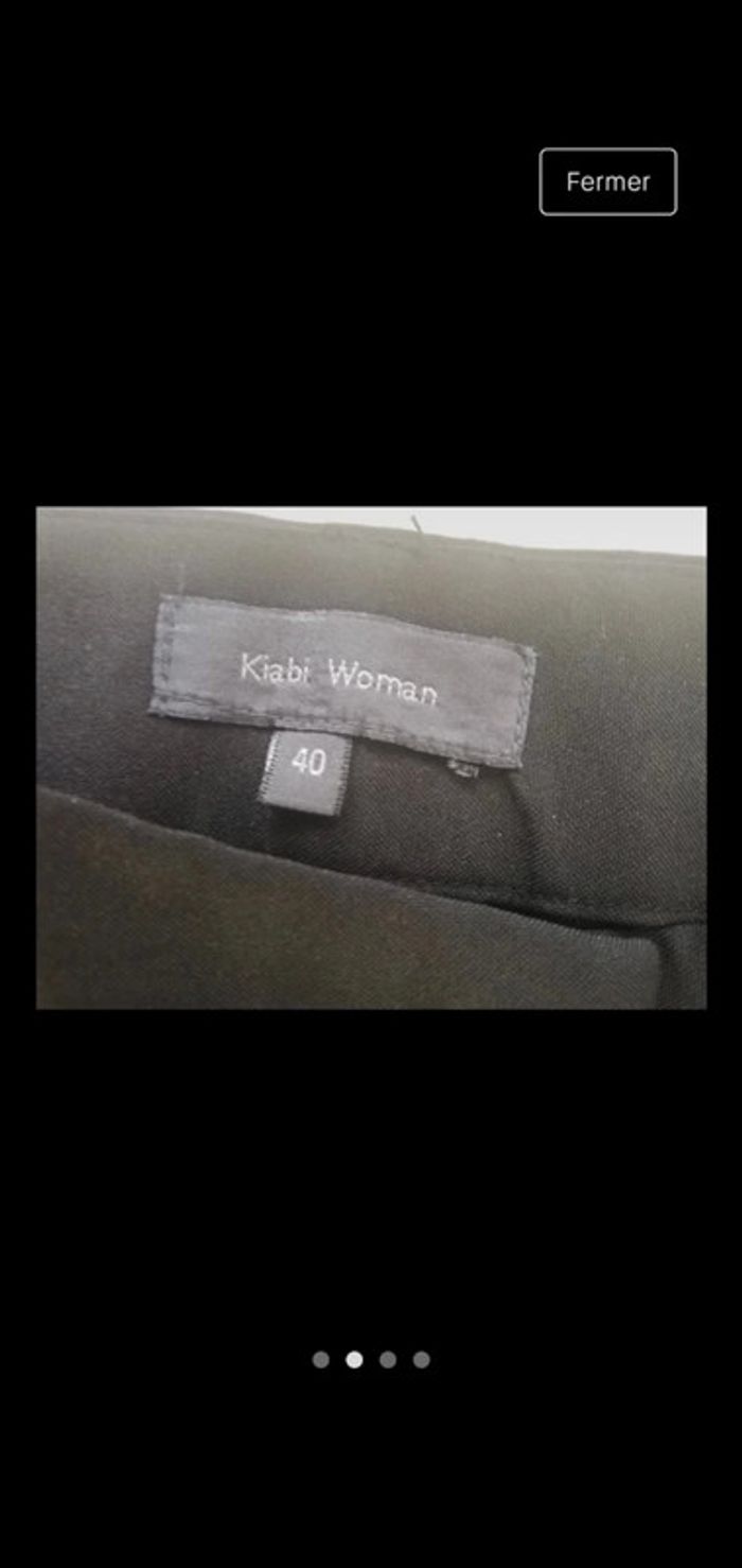 Pantalon noir Kiabi taille 40 - photo numéro 2