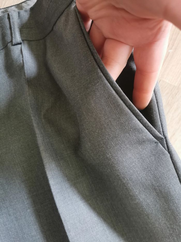 Pantalon gris droit femme Izac - photo numéro 5