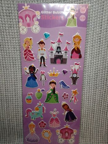 Stickers Glitter Bubble "Princesse"
