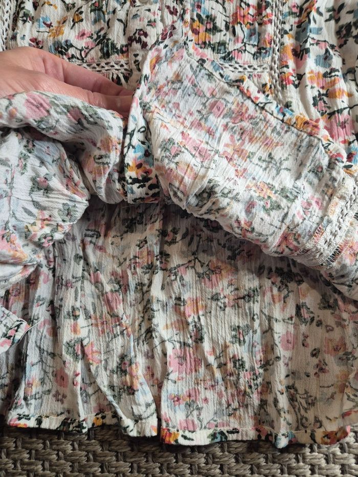 Lot de 2 chemises manches longues à fleurs fille - 8 ans - photo numéro 5