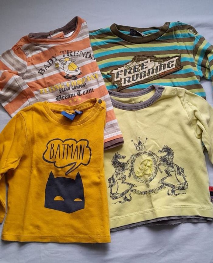 Lot 4 sweat-shirts 18-24 mois