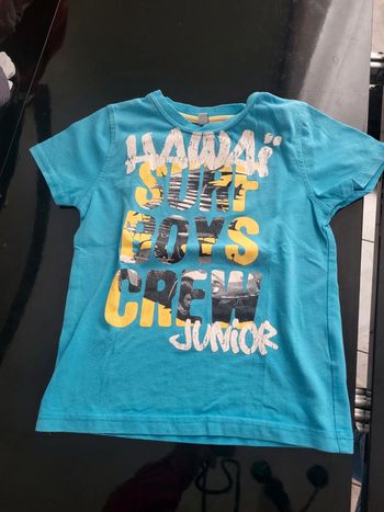 T shirt bleu 5 ans auchan