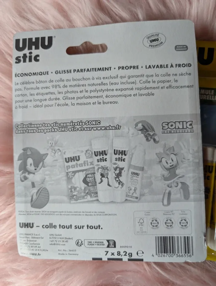 Lot de 2 paquets de 7 tubes de colle uhu neuf - photo numéro 3