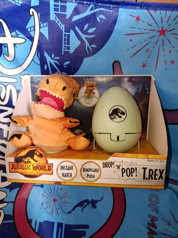 Drop'N pop dinosaure T-Rex Jurassic world 