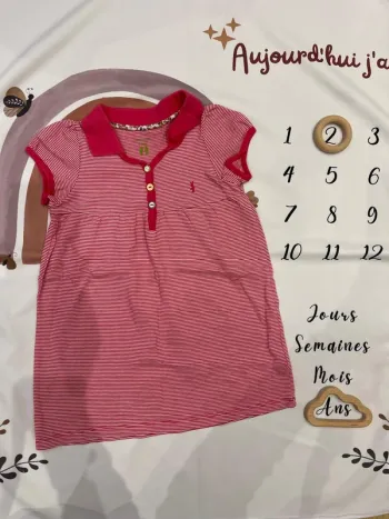 Robe bébé fille Natalys – Taille 24 mois