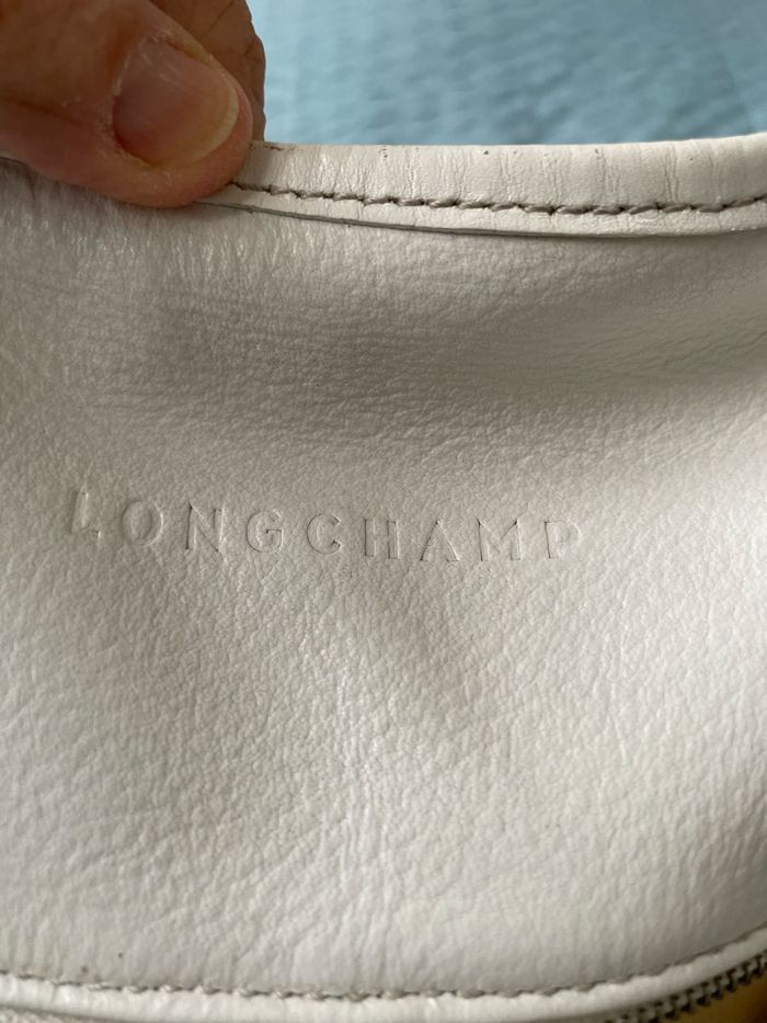 Sac Longchamp cuir blanc - photo numéro 2