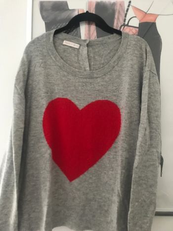 Pull coeur M peace & love