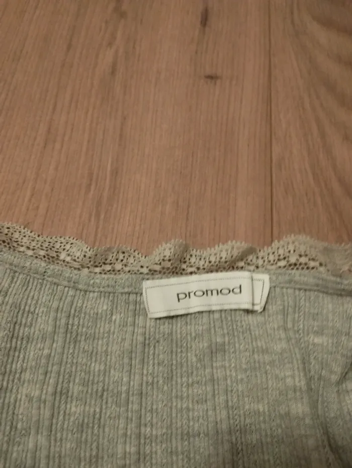 Body manches longues gris Promod S - photo numéro 7