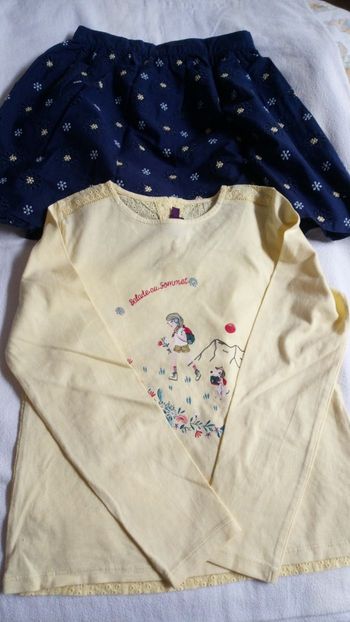 Ensemble brodé fille