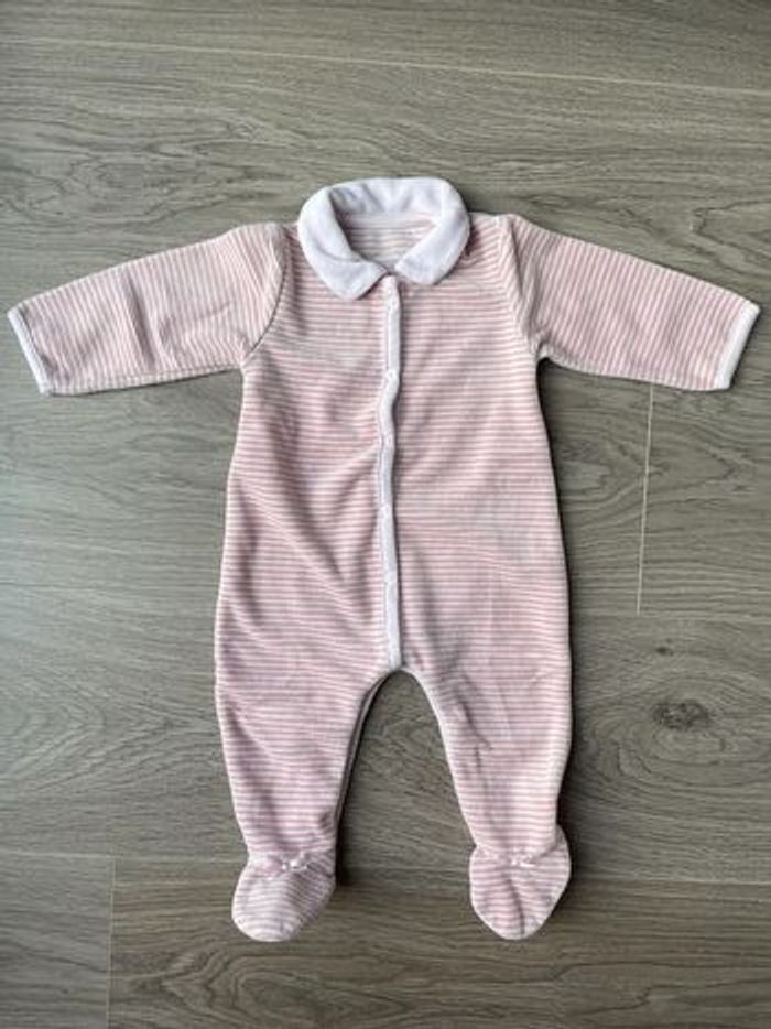 Pyjama rose velours absorba