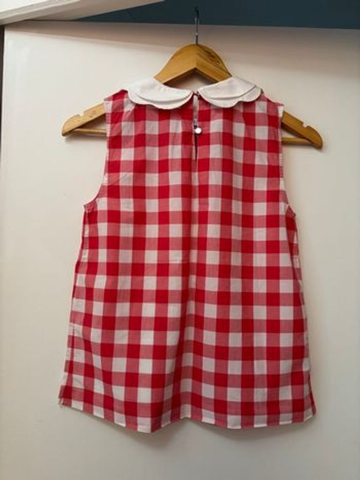 Blouse en vichy rouge et blanc Jacadi 12 ans - photo numéro 2