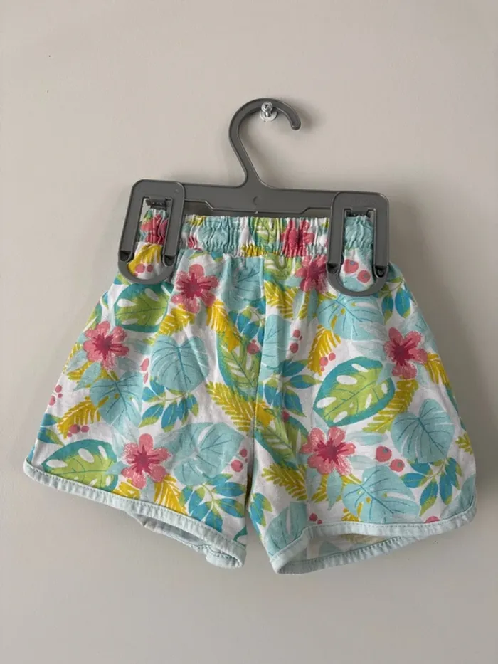 👖 short fleuri - fille -5 ans - 110 cm - orchestra très bon état - photo numéro 6