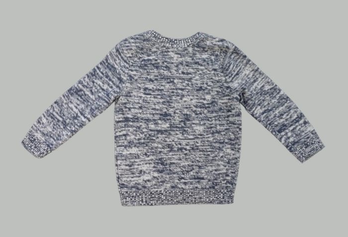 Pull tricot bleu gris Orchestra 9 mois 71 cm garçon - photo numéro 4