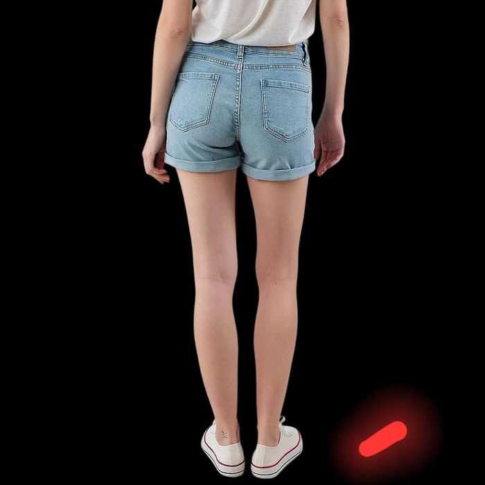 Short en jean Deeluxe - Cassandre Light Stone Used Bleu - photo numéro 2