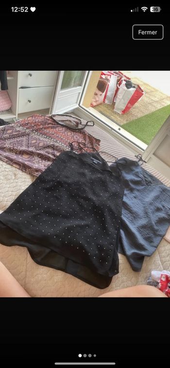 Lot de 3 top taille S