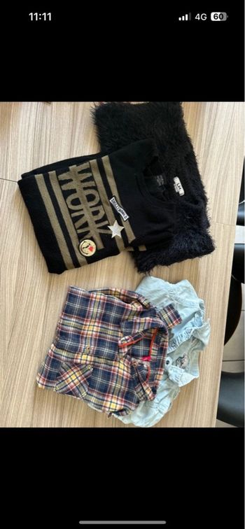 Lot de 5 vêtements + 1 à donner 10 ans creeks