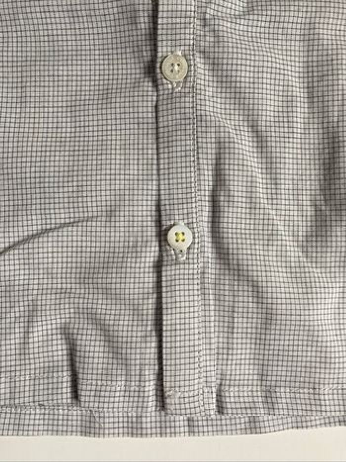 Chemise blanche à carreaux noirs Cyrillus neuf taille 18 mois - photo numéro 5