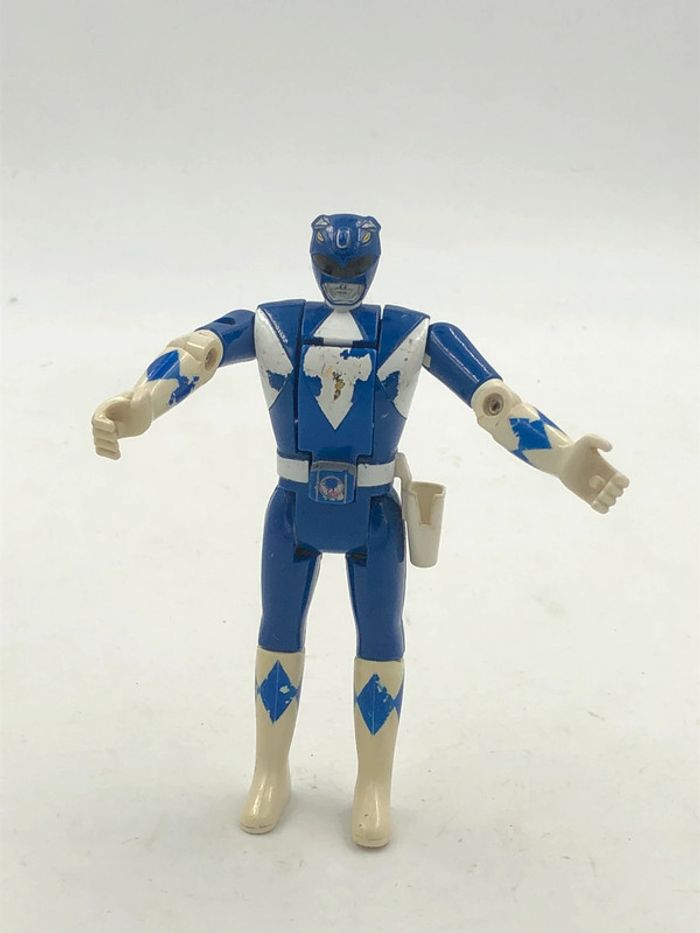 Figurine Power Rangers bleu Flip Head Bandai 1993 14 cm - photo numéro 2