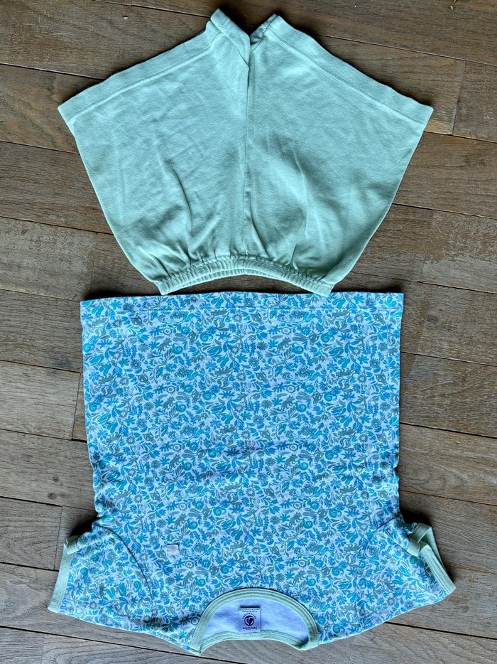 Pyjama vert et blanc Petit Bateau 5 ans