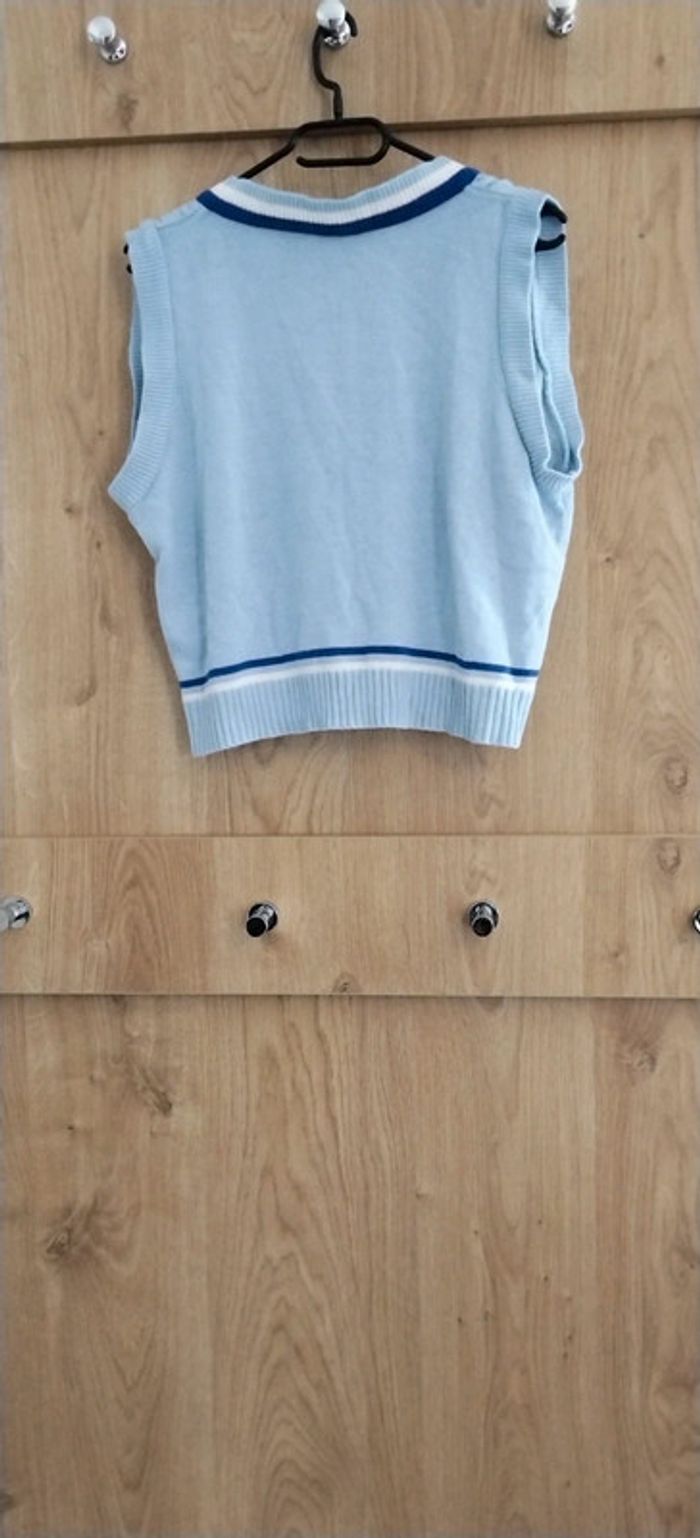 Pull sans manches bleu Cache cache TM - photo numéro 2