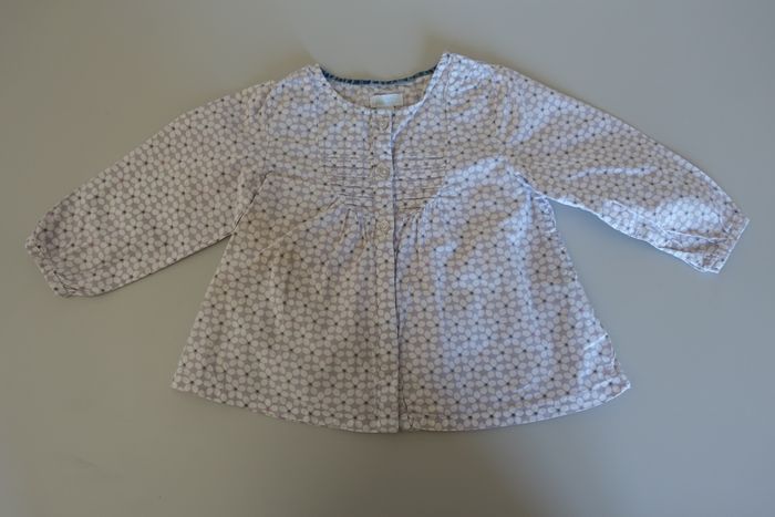 Blouse  fleurie bébé fille 12 ans