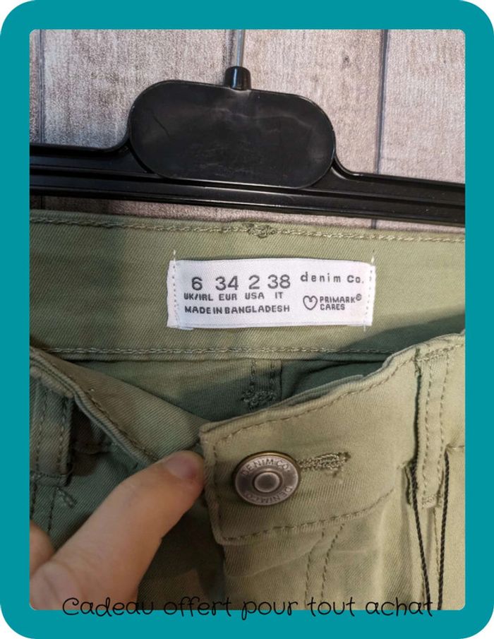 Jean cargo kaki Primark 34 - photo numéro 5