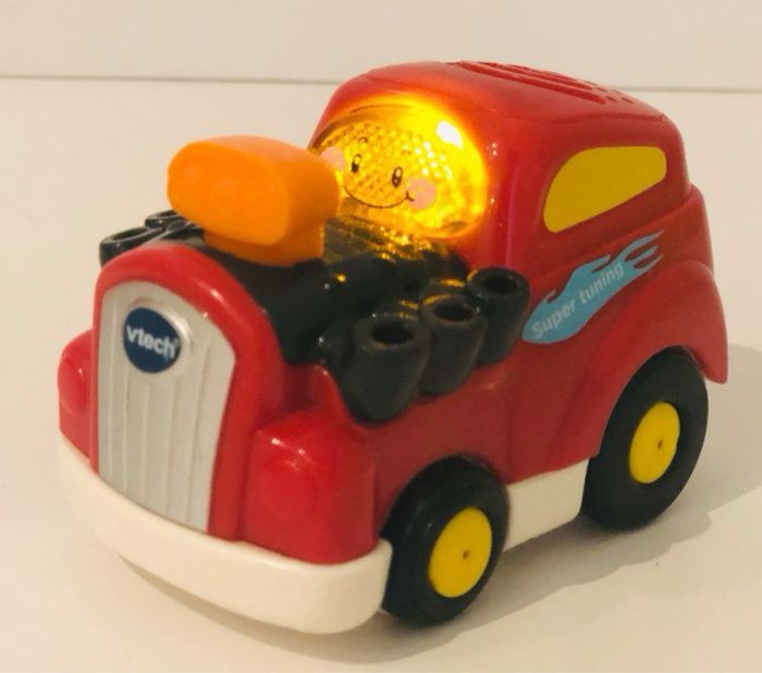 Vtech Tut Tut Bolides Marvin super tuning rouge atelier réparations voiture de course interactive copains animo super circuit maxi garage pompier gare police avion moto train hélico rare lot SOP77 - photo numéro 3