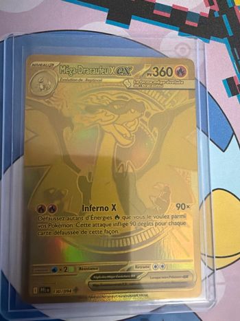 Méga-Dracaufeu X ex 130/094 Gold – Flammes Fantasmagoriques ME02 – Pokémon FR