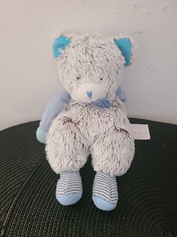 Doudou ours DOUDOU ET COMPAGNIE Les Choupidoux gris bleu