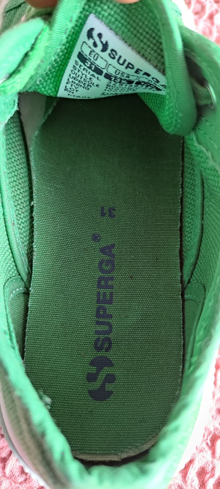 Basket Superga  verte - photo numéro 4