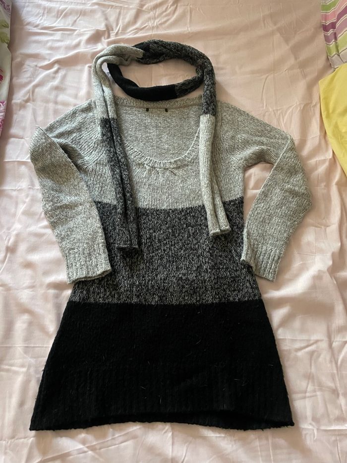 Robe pull + tour de cou et/ou ceinture - photo numéro 10