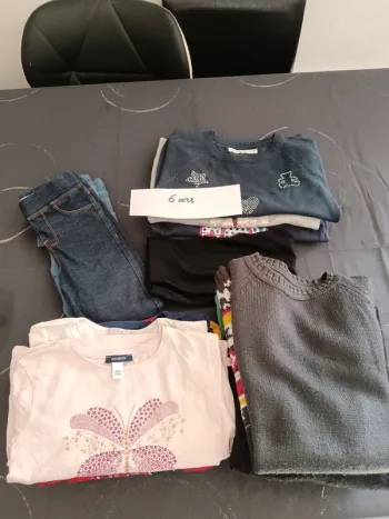 Lot vêtements hiver fille 6 ans