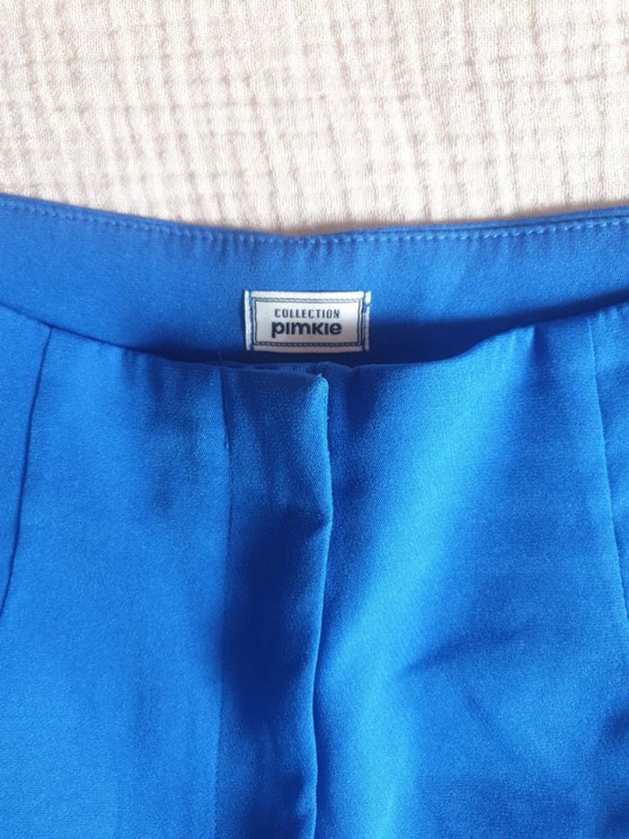 Pantalon bleu tissu léger - photo numéro 2