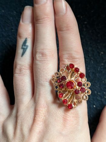 Bague fantaisie a strass