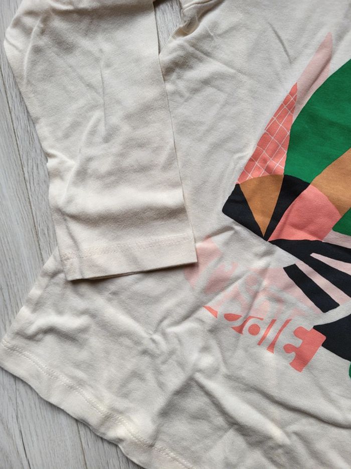 Tee shirt flowers catimini 8ans neuf - photo numéro 3