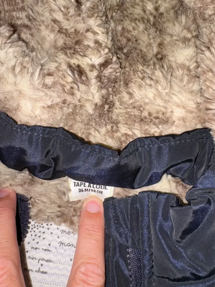 Manteau très chaud 36 mois fourre à l’intérieur tout doux - photo numéro 5