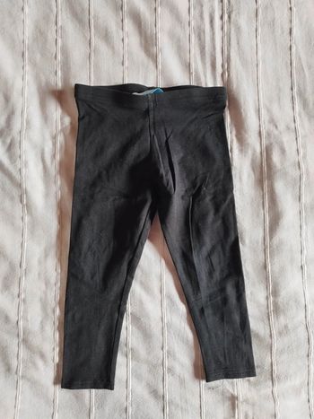 legging uni noir 3 ans