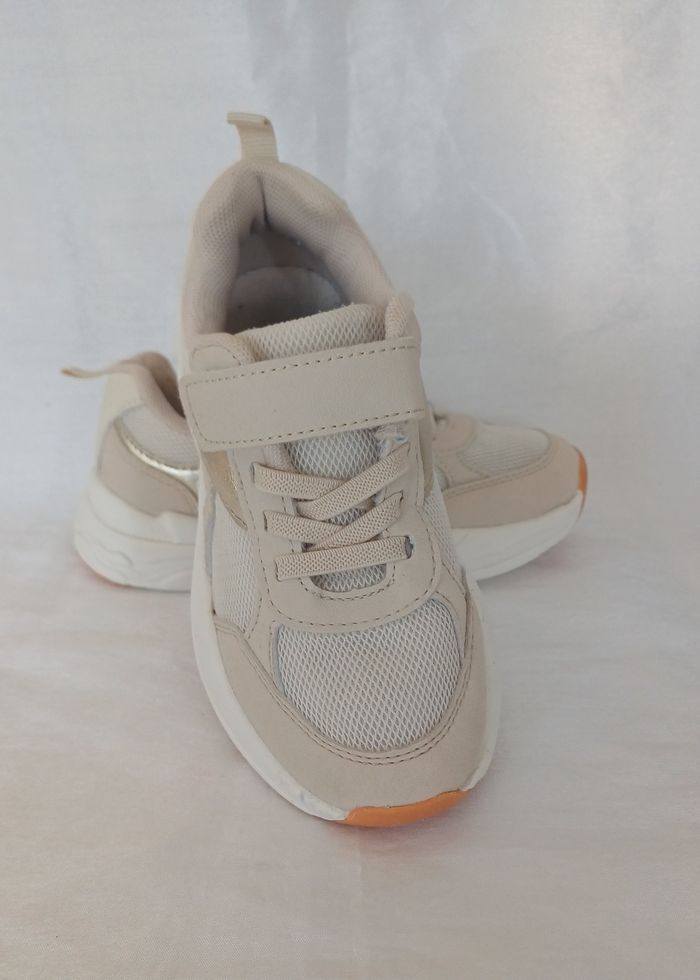 Baskets Beige à scratch Kiabi - photo numéro 2