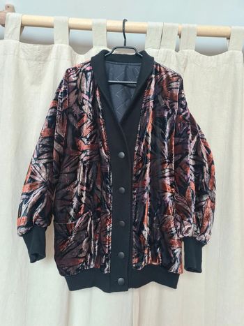 Bomber vintage velours coloré