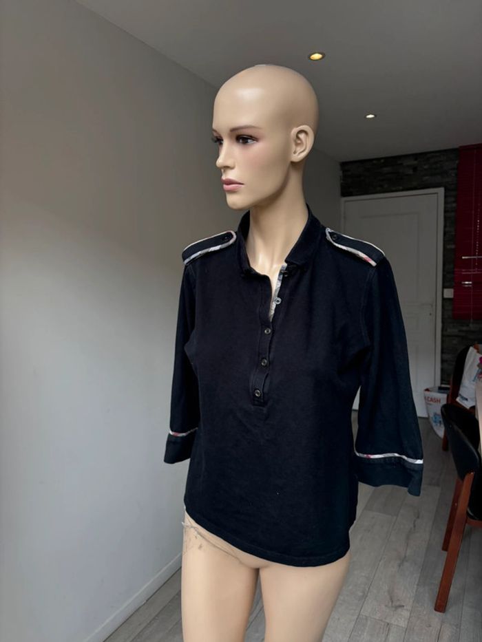 Polo burberry manche 3/4 vintage femme - photo numéro 7
