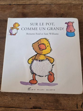 Livre sur le pot comme un grand