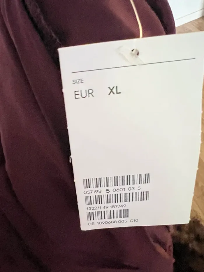 Chemise de nuit, H&M XL, neuve, prune - photo numéro 3