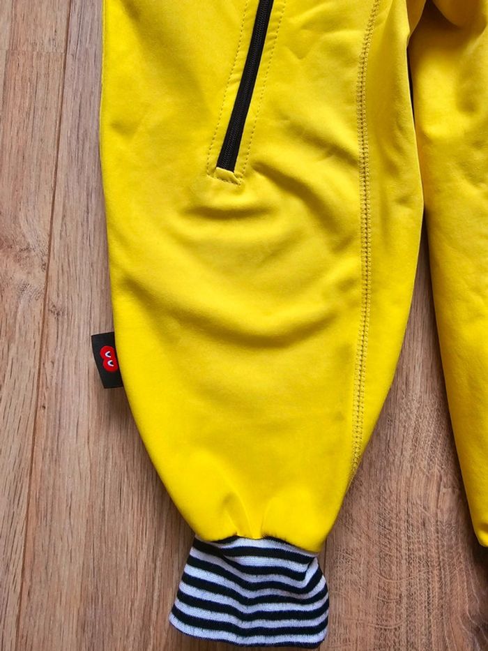 Combinaison de pluie iELM softshell jaune 104 cm 4 ans comme neuf - photo numéro 3