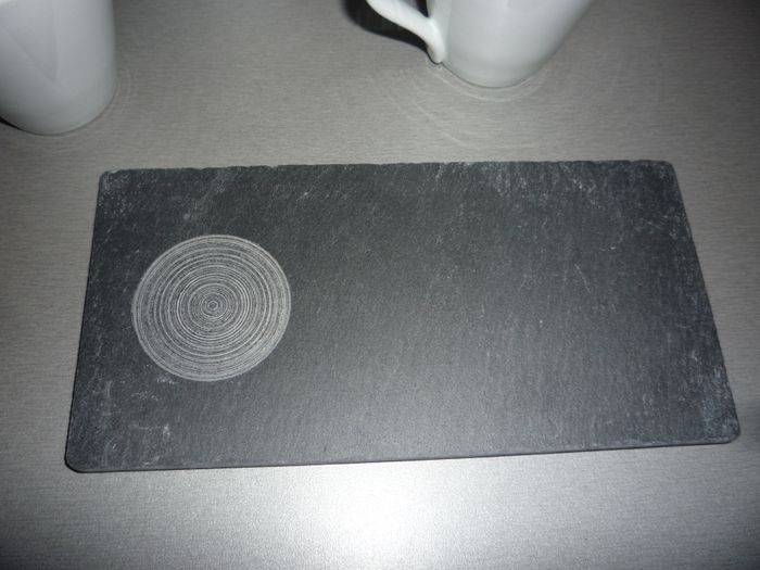 SERVICE A CAFÉ : 6 TASSES + 6 SOUS TASSES ARDOISE - NEUF - n°29 - photo numéro 3