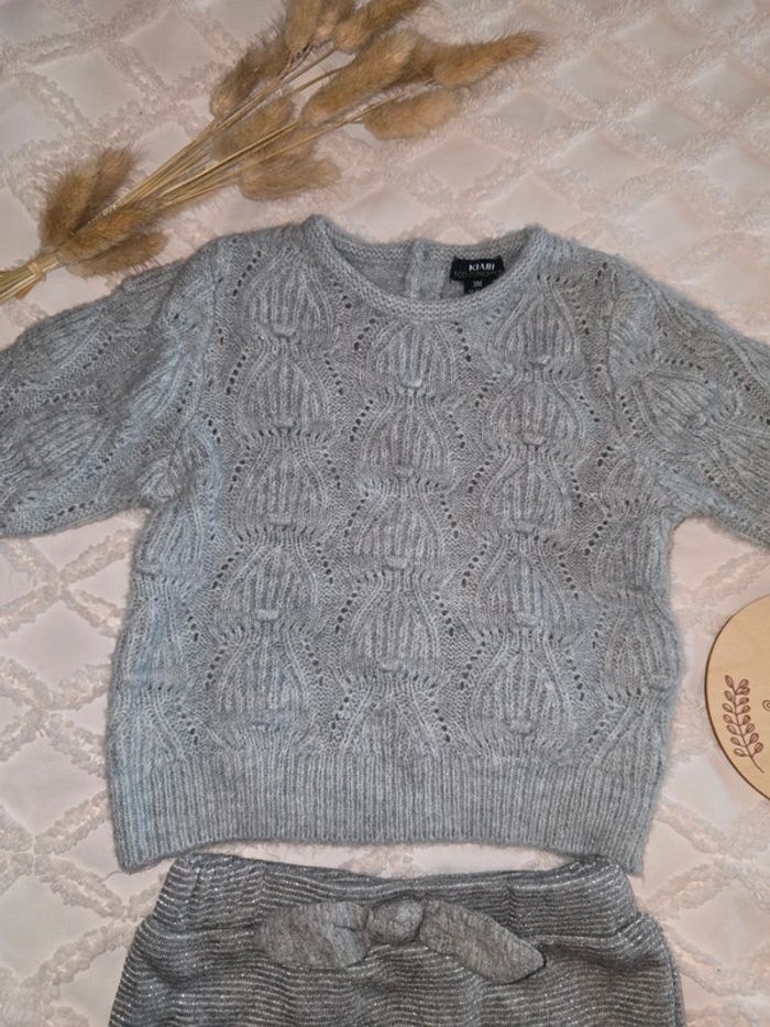 Ensemble pull pantalon gris - photo numéro 3