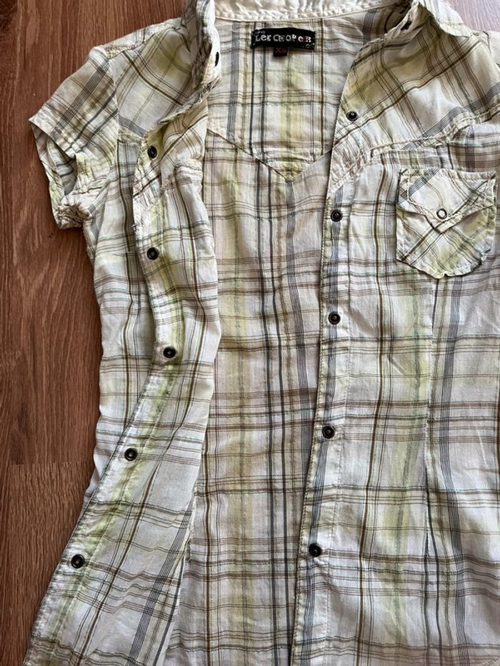 Chemise à carreaux femme Lee Cooper XS - photo numéro 2