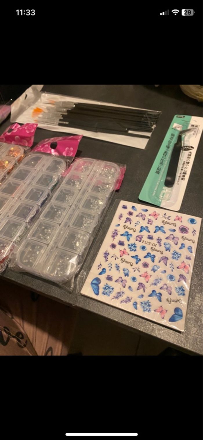 Ensemble pinceaux et autres