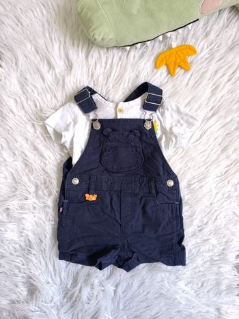 Ensemble salopette short