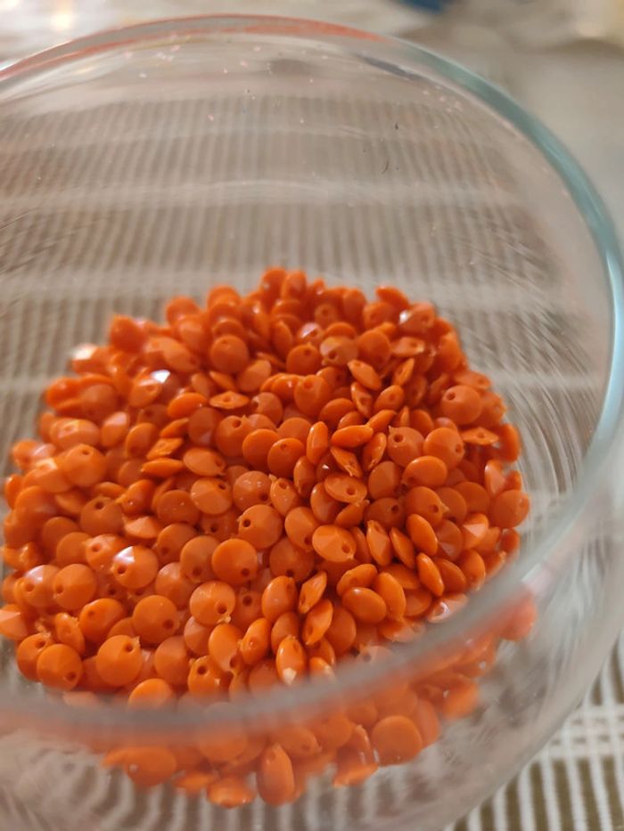 50g de perles orange